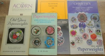 Collection Of 7 Paperweight And Glass Reference Books