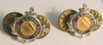 U.S. Coast Guard Auxiliary Lapel Pins In Gold Tone (2)