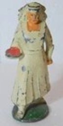 VTG. 1930's Barclay Manoil Military Nurse 3' Lead Toy Figure