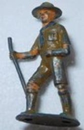 Boy Scout Hiker Lead Figure With Full Staff Barclay Manoil