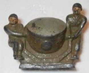 Vintage 1930s Barclay / Manoil Lead WWI LARGE 2 MAN SPOTLIGHT