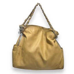 Vintage CHANEL Gold Lambskin Soft Hobo Chain Bag