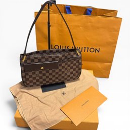 BItem Details:/b  Brand: Louis Vuitton  Model: Aubagne  Pattern: Damier Ebene  Coated Canvas  Chocola