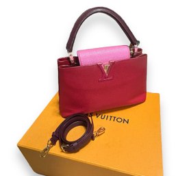 Louis Vuitton Capucines MM Taurillon Leather Handbag