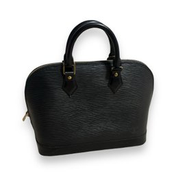 Vintage Louis Vuitton Alma PM Black Epi Leather Handbag