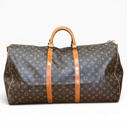 1987' Vintage Louis Vuitton Monogram Keepall 60 Duffle Bag
