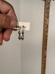 Silver Dangle Earrings 2 Grams