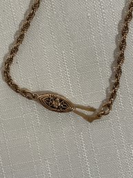 14k Gold Rope Necklace 18' 5 Grams