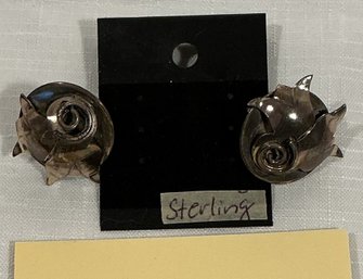 Silver Clip On Earrings 9 Grams