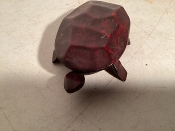 Turtle , Vintage , Hand Catved And Polished