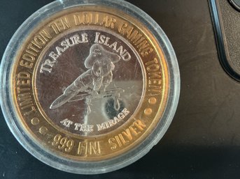 .999 Fine Silver , Limited Edition, Gaming Token 1997