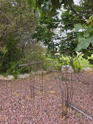 Rustic Metal Frame Horse Sculpture