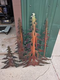 Evergreen Forest Metal Wall Art