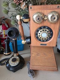 Two Reproduction Antique Telephones