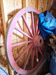 50' Red Wagon Wheel