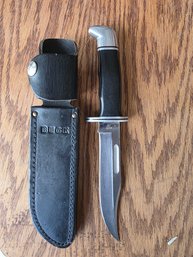 10' Buck Knife And Case