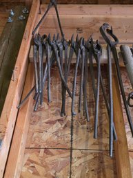 Antique Blacksmith Forging Tongs