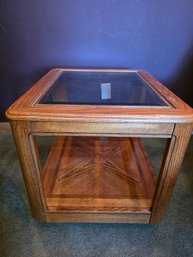 Small Oak End Table - 1