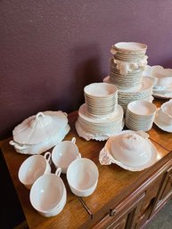 84 Piece Haviland France China Collection: 'Ranson' Pattern