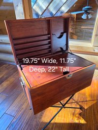 Carved Wooden Trinket Or Jewelry Box