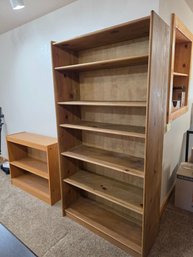 Unfinished Pine Bookcase