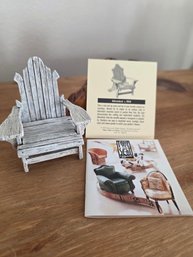 'Take A Seat' Adirondack Miniature Chair With Brochure