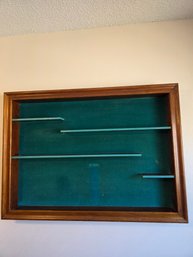 Vintage Open-Front Wall-Mounted Display Cabinet