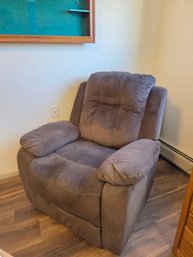 Mocha-Colored Electric Recliner