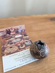 Tiny Native American Pottery With Brochure