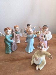 1970s Ceramic Angel Figurines