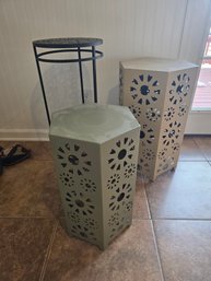 Lot Of 3 Metal Plant Stands