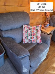 Blue/Grey Electric Recliner #2