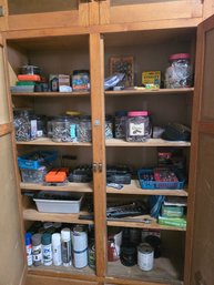 Storage Cabinet With Tools And Hardware