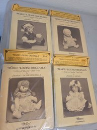Marie Louise Originals Doll Patterns - 4 Patterns