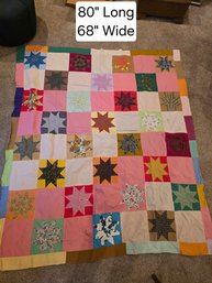 Vintage Hand-Stitched Quilt Top
