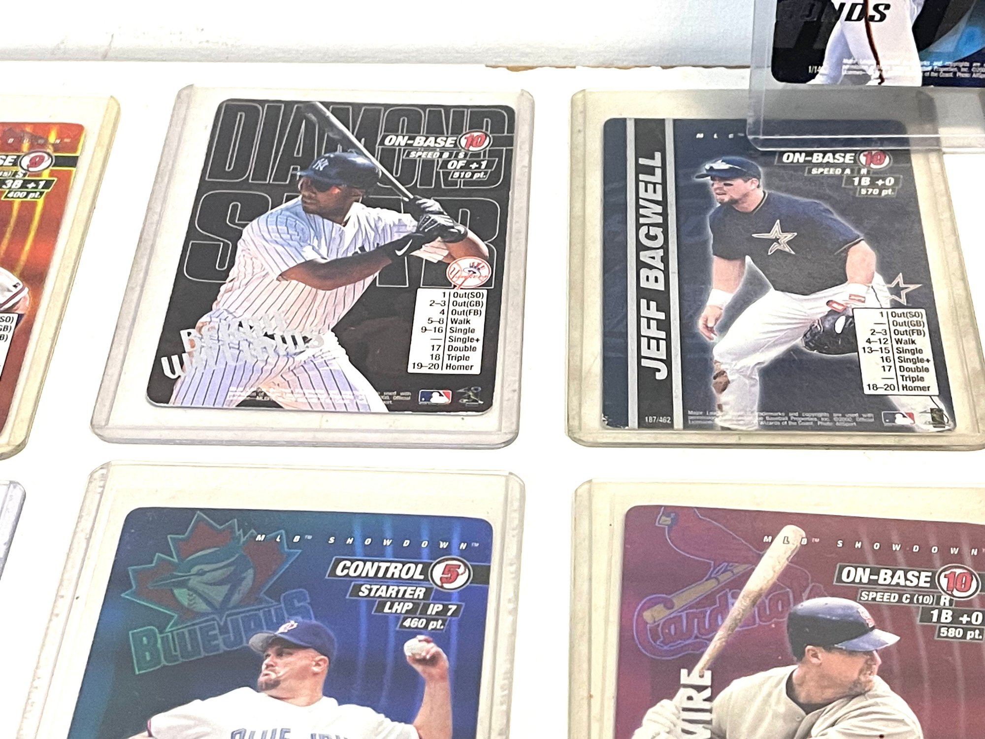 Showdown Card Back 2000 MLB Showdown Baseball Cards McGuire A-rod Chipper Jones #7997 ...