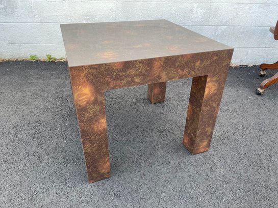 Vintage 1970s Formica Parsons Style Side Table