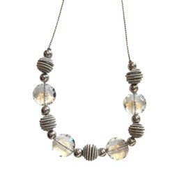 Retro Crown Trifari Beaded Necklace