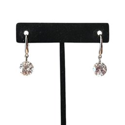 French Hook Cz Dangle Earrings
