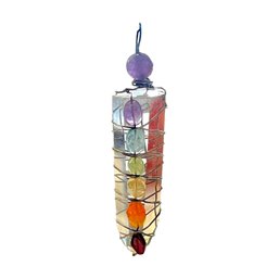 Seven Chakra Healing Points Crystal Handmade Pendant