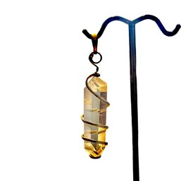 Wire Wrapped Crystal Pendant