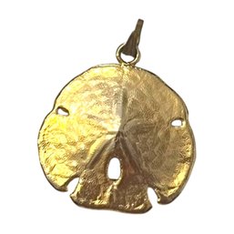 Gold Tone Sand Dollar Molded Resin