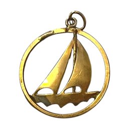 14/20 Gold Filled Sail Boat Pendant