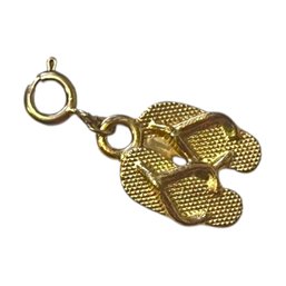 Flip Flips To Some... Child Feared Weapon To Others.... Gold Tone Charm