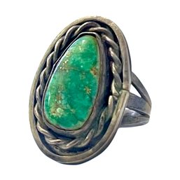 20/30's Antique Navajo Turquoise Silver Ring