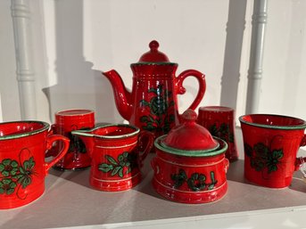 German Zell Maruschka Pottery Set