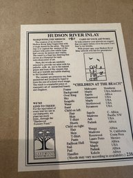 Hudson River Inlay 'Children At The Beach'