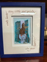 Cat Art - Framed & Signed