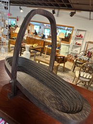 Folding Wood Basket - Artist Signed