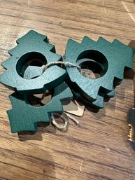 Dartmouth College Napkin Rings - Wood Set Of 4